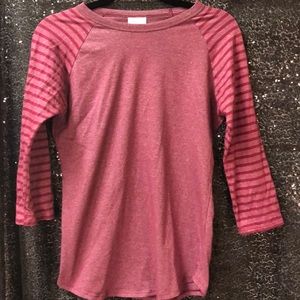 LuLaRoe Burgundy Randy Shirt